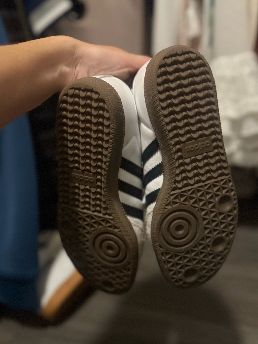 adidas White & black Samba Retro Sneakers - Picture 5 of 5